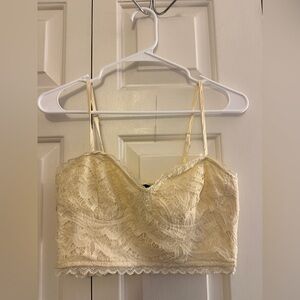 Aqua bralette crop top